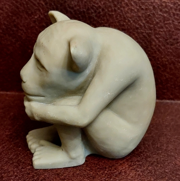 Vintage 1990 Small Clay Dedo Gargoyle Sculpture Signed by Artist Keith Findling - Picture 4 of 16